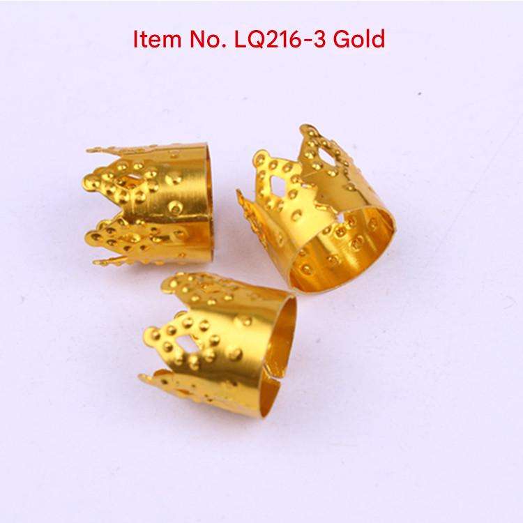 Lq216-3 gold    [50 pcs+Hair Wearer1 pcs ]