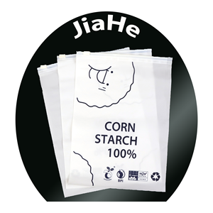 Bán Hot PLA compostable dây kéo túi nhựa phân hủy sinh học Dây Kéo Túi tùy chỉnh may Frosted dây kéo túi - Product Image 1