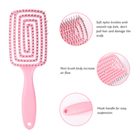 Brosses à cheveux professionnelles démêlantes sèches et humides ventilées pour femmes et hommes