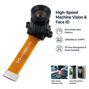 โมดูลกล้อง 1MP OV9281 แบบ Global Shutter ความเร็ว 120FPS ขาวดำ พร้อมบอร์ด MIPI สำหรับกล้องวงจรปิดอัจฉริยะและระบบปลดล็อคด้วยใบหน้า - Product Image 4