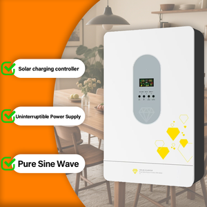 Sistema de Backup <span class=keywords><strong>UPS</strong></span> de Onda Senoidal Pura 48v 24v 12v 2kva MPPT 6kw 11kw 51.2v Inversor Solar Híbrido Off Grid - Product Image 5