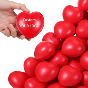 Yy8ของขวัญลูกบอลป้องกันความเครียดโฟม PU แบบนิ่มสีแดงทรงกลมแบบกำหนดเองได้ - Product Image 6