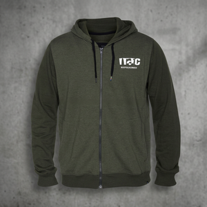 Hot Breathable Eco-Friendly Men's Zipper-Up Fleece Hoodie <b>Sweatshirt</b> <b>Black</b> Gray Winter Season Polyester/Cotton <b>Plain</b> Dyed - Product Image 3