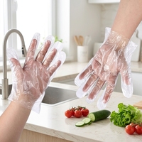 Gants jetables en polyéthylène bon marché en gros pour le nettoyage et la manipulation des aliments