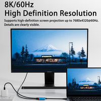 Station d'accueil 2-en-1 multifonction Type-C double port, charge 100W, mise en miroir d'écran 8K, adaptateur pour lunettes AR neuf, compatible