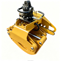 Scie à grappin hydraulique durable pour excavatrice, rotative, pour la coupe d'arbres, l'exploitation forestière, le défrichement et l'aménagement paysager