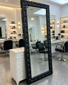 Grand miroir antique <span class=keywords><strong>de</strong></span> luxe avec cadre <span class=keywords><strong>en</strong></span> bois au design moderne <span class=keywords><strong>en</strong></span> rose pour chambre à coucher, <span class=keywords><strong>salon</strong></span> <span class=keywords><strong>de</strong></span> <span class=keywords><strong>coiffure</strong></span>, barbier, <span class=keywords><strong>salon</strong></span> <span class=keywords><strong>de</strong></span> beauté - Product Image 1