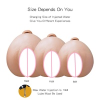 Type d'irrigation Curling masturbateurs masculins vagin vraie chatte, peut ajouter de l'eau glacée ou de l'eau chaude sex toys produits pour hommes