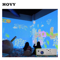 HOVY Jeu de fléchettes interactif immersif professionnel avec projecteur mural pour enfants