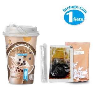 Bebida Instantánea de Boba con Azúcar Moreno Orgánico Alody, Juego de 3 Vasos - Product Image 4