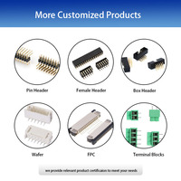 Conector IDC XG4A-4034 de 254 mm, Conector de Salida de Ángulo Recto, Conector de Orificio Pasante con Cubierta, Conector de Placa a Cable