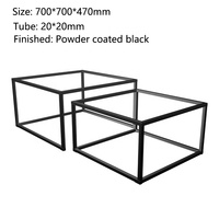 Jambes de meubles les plus récentes pour Table basse Jambes de table basse en métal en laiton chromé noir