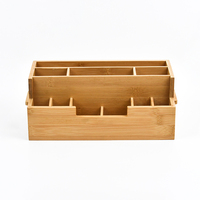 WDF Approvisionnement d'usine Organisateur de portfolio de documents Rangement de bureau en bois Organisateur de bureau en bambou pour un usage quotidien au bureau