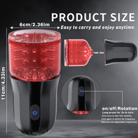 Entraîneur de désensibilisation intime masculin rotatif en silicone souple, 10 modes de vibration, étanche, rechargeable par USB, massage