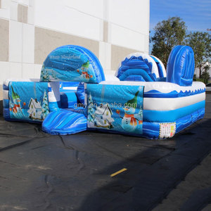 GMY Inflatables Château Gonflable Hiver Magique avec Toboggan pour Bébés et Tout-petits - Product Image 1