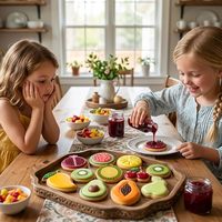 Emporte-pièces 3D gaufrés pour fruits, sans BPA, pour la pâtisserie DIY : grenade, avocat, pastèque, citron, cerise