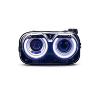 Conjunto de Faros Delanteros KEBEL RGB para Dodge Challenger 2015-, Luces LED Secuenciales DRL, Par de Lámparas Delanteras de Repuesto