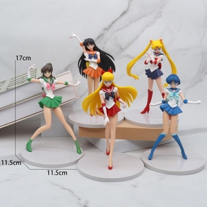 Lot de 5 figurines <span class=keywords><strong>Sailor</strong></span> <span class=keywords><strong>Moon</strong></span>, figurines d'anime japonais en PVC, figurines d'action <span class=keywords><strong>Sailor</strong></span> <span class=keywords><strong>Moon</strong></span> pour collection, jouets modèles - Product Image 2