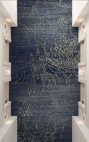 Conception personnalisée écologique 80% laine 20% nylon Axminster Hotel Tapis de luxe 5 étoiles Hotel Commercial Floor Area Tapis & Sets