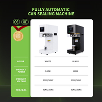 Machine de scellage de canettes de thé à bulles, de soda et de bière de table en acier inoxydable avec plateau, certifiée CE