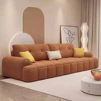 Ensemble de canapés de salon pour la maison Mobilier Canapé nuage moderne en tissu blanc beige crème plumes Canapés modulaires à vendre