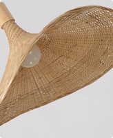 Plafonnier d'intérieur en rotin naturel Asical Boho suspension en bambou tissé à la main écologique pour la décoration de restaurant de salle à manger