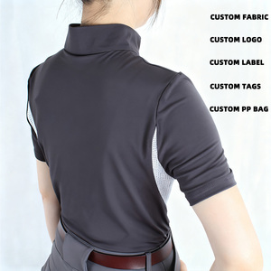 ARLAN Unique equestrian breeches woman equestrian half sleevs polo shirt equestrian clothing - Product Image 2
