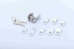 Serrure de boîte aux lettres pour de nombreuses boîtes aux lettres, 5 broches, NA14, zinc moulé sous pression, <span class=keywords><strong>chrome</strong></span>/nickel - Product Image 5