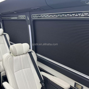 Stores de fenêtre pliables universels personnalisés de luxe à cordon manuel en tissu pour toutes voitures, SUV/MPV/Van – Protection solaire et intimité - Product Image 1