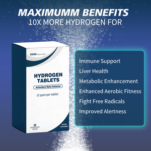 Tabletas de Hidrógeno Molecular de Alta Concentración de Disolución Rápida, Marca Privada OEM, para Apoyo Inmunológico - Product Image 2