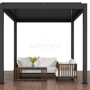 Pergola en aluminium haut de gamme avec persiennes, abri solaire extérieur pour jardin, <span class=keywords><strong>terrasse</strong></span> <span class=keywords><strong>et</strong></span> restaurant - Product Image 4