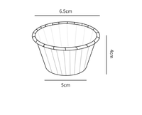 Lebensmittelechte Standardgröße Fettdichte Verpackungen für Geburtstagsfeiern Weihnachten Cupcake-Förmchen