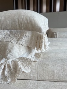 Ensemble de literie 4 pièces de style moderne à dentelle, le plus vendu, doux, respirant et adapté à toutes les saisons, avec housse de <span class=keywords><strong>couette</strong></span> - Product Image 4