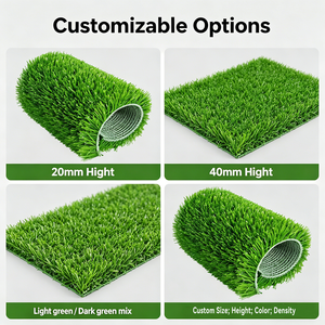 Césped Artificial Tejido de Grado Profesional para Fútbol, Rollo de Césped Sintético de Drenaje Rápido para Canchas Deportivas - Product Image 2