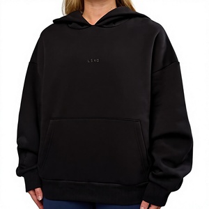 High Quality French Cotton <b>Baggy</b> Gym Sports Jogger Hooded Solid Front Logo Plus Size <b>Women's</b> Hoodies Sweatshirts Fleece Hoodie - Product Image 6