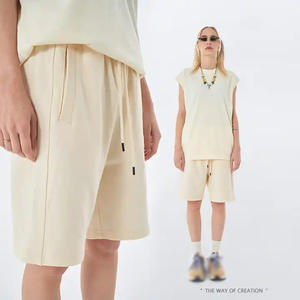 Pantalones Cortos Deportivos Casuales para Hombre, de Algodón 100%, 380 g/m², Estilo Francés, Talla Grande, con Logotipo Personalizado BE380SP, Venta al por Mayor - Product Image 4