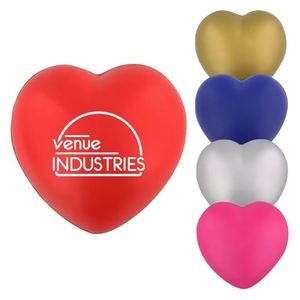 Custom Heart Shaped PU Foam Stress <b>Ball</b> <b>Squeeze</b> with Custom Logo and Color Anxiety Relief Promotional Valentine's Day Gift - Product Image 1