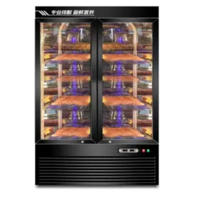 Big Two Glass <b>Doors</b> Stainless Steel Anti-Fog Frost-Free Air Cooling Automatic Drainage Beef Cheese Dryer Refrigerator - Product Image 1