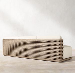 Muebles de Exterior para Balcón de Hotel y Villa, Juego de Sofás de Madera de Teca Modernos para Patio, Personalizados al por Mayor - Product Image 2