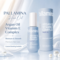 Sérum Huile Capillaire à la Vitamine E Réduit la Casse des Cheveux Traitement Quotidien Sans Rinçage pour Cheveux Secs et Frisés