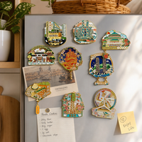 Aimant de réfrigérateur personnalisé Perfection Création d'un souvenir de voyage unique Cadeaux culturels et créatifs mémorables Aimant en émail