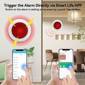 Sirena de Alarma Inalámbrica Tuya de 100dB, Sirena de Seguridad con Conexión a la Aplicación Smart Life, Control a través de ZigBee 3.0 Gateway - Product Image 4