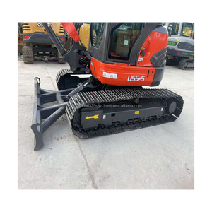 Excavatrice sur chenilles d'occasion d'origine japonaise 5,5 tonnes Kobelco U55 Mini-excavatrice d'occasion Kobelco U55-5 - Product Image 4