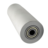Rouleaux de pression et roues de guidage pour machine à poncer à bande avec roue motrice en acier inoxydable à double roulement