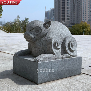 A Grandezza naturale del Giardino Antico Seduta Pietra Scimmia Statua per la Vendita - Product Image 3