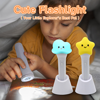 Lampe Torche Compacte Rechargeable Mignonne Créative Nuage Bébé Cadeau Lampe Torche LED Portable Lumière Enfants Lampes de Poche avec Sangle Suspendue