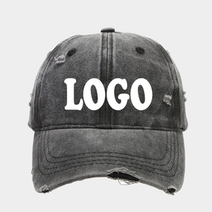 Casquette avec nom Casquette de baseball personnalisée Broken Burr Snapback Cap Sunscreen Casquette de baseball personnalisée Broken Burr Washed pour femmes et hommes - Product Image 1