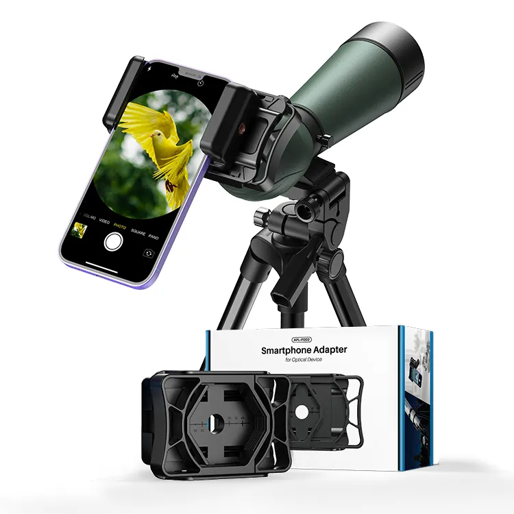 APEXEL Spotting Scope mobile phone adapter telescope camera adapter, Smartphone Adapter Mount for Binocular Monocular Microscope