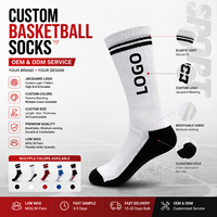 Chaussettes de sport unisexes en coton de haute qualité, broderie personnalisée du logo, chaussettes athlétiques de créateur, possibilité de personnaliser le logo.