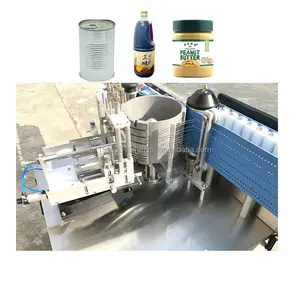 tin can wet glue labeling machine round bottle multifunction new design wet glue double labeling machine